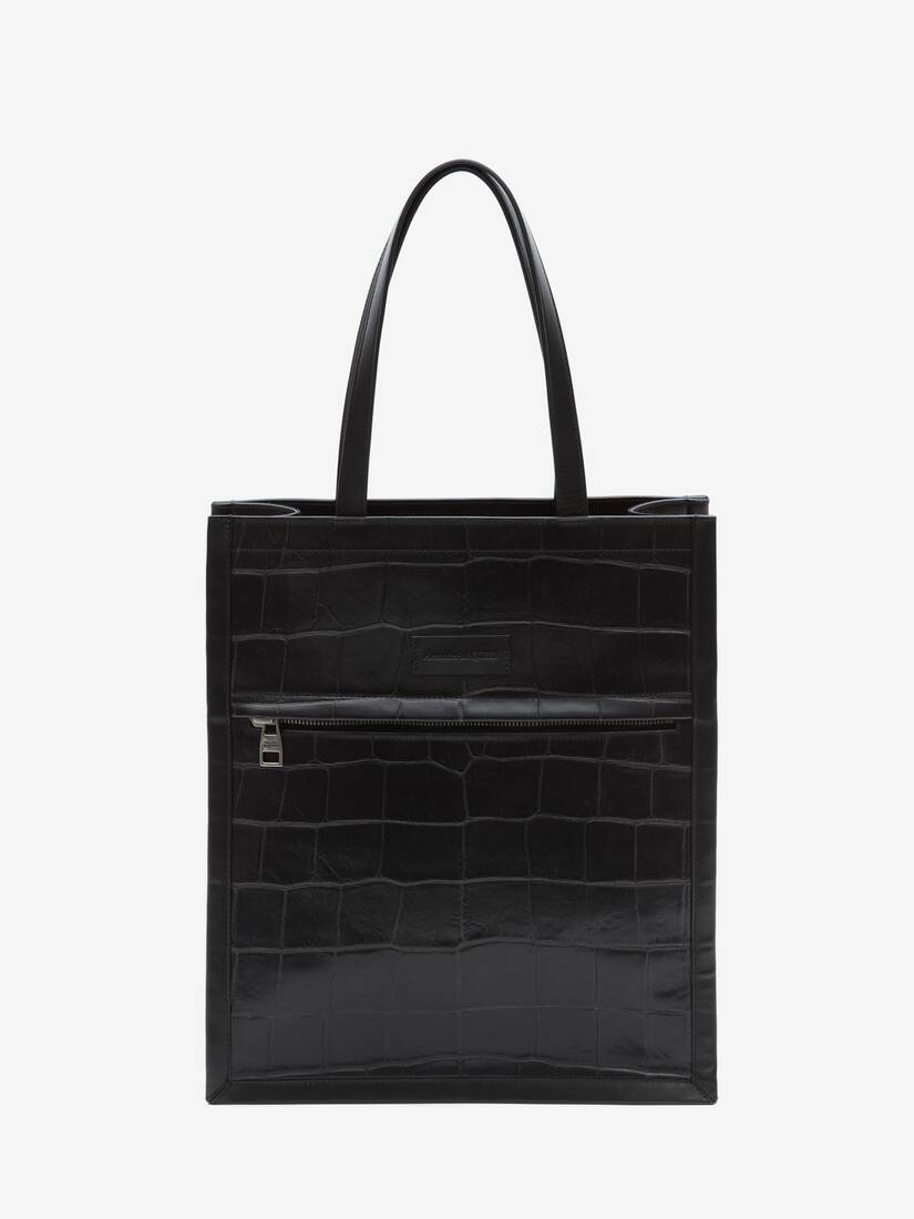 Totes Alexander McQueen Cuero Hombre - Negros - Mexico 832-RLXWZK